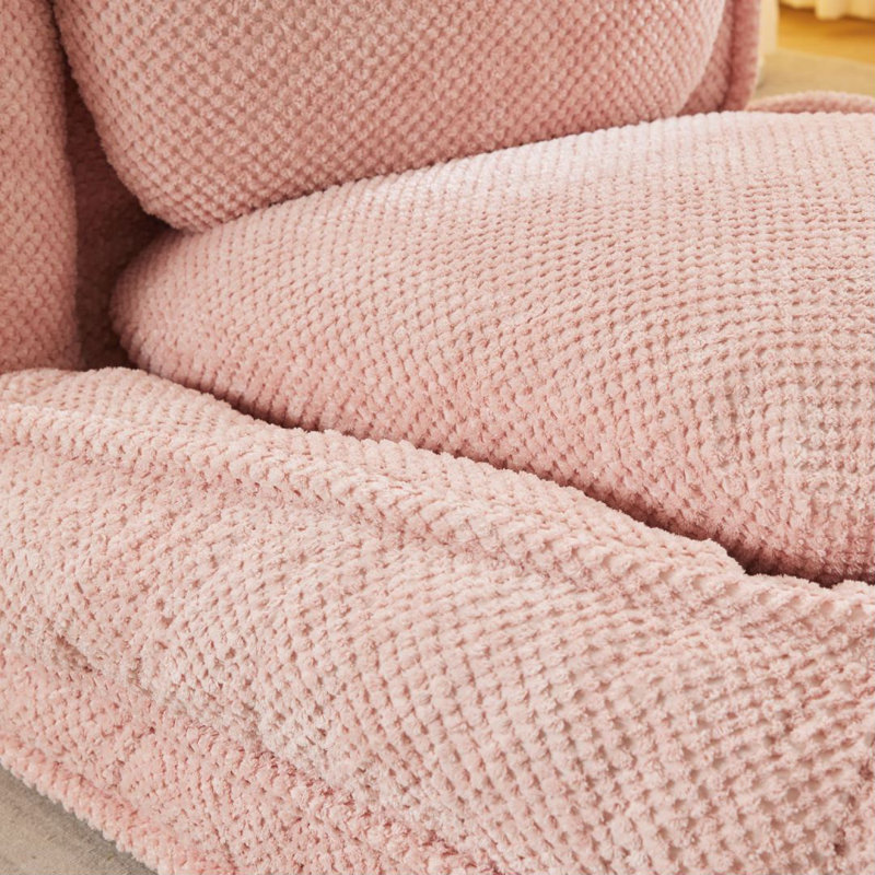 Chaise longue à housse Northwoods, Polyester rose