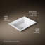 Artifacts 21 In. Rectangular Drop-In Bathroom Sink