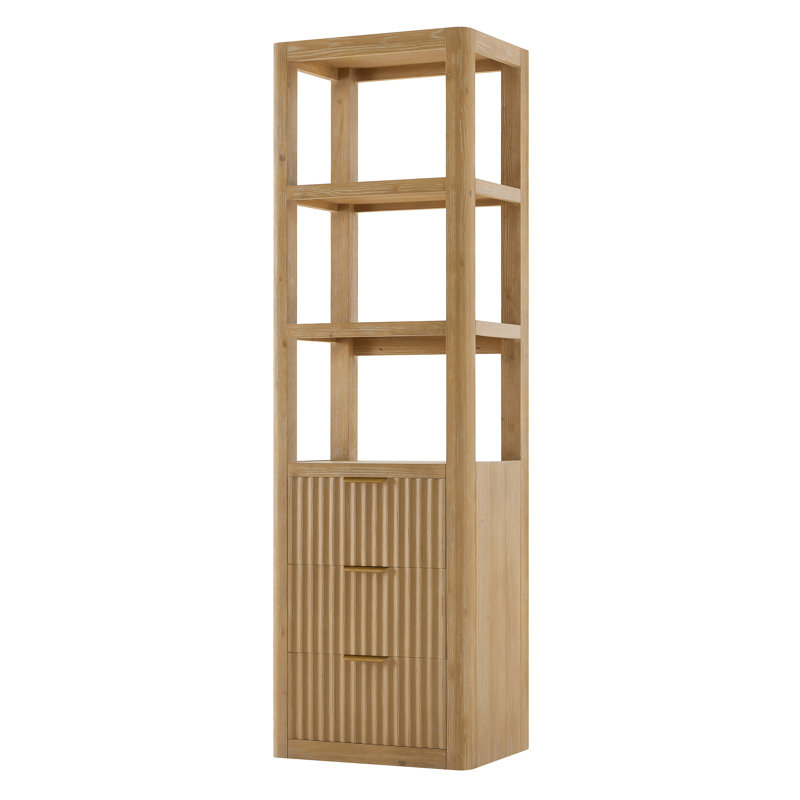 Armoire à linge sur pied Adela, Brun