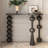 Black Solid Wood Console Table-1265096899