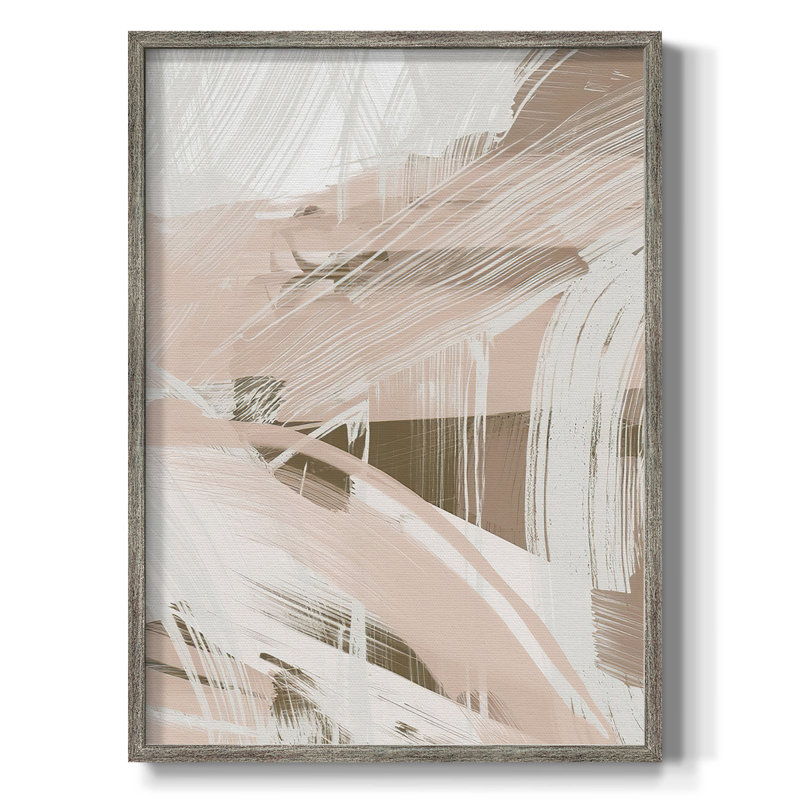 Reproduction encadrée Earthtone Swipe II - bois massif, H 11 po x l 9 po