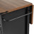 53.7" Farmhouse Kitchen Island with Power Outlet, 2 Sliding Barn Door Kitchen Storage Island with Drop Leaf, Spice Rack Rolling Kitchen Cart on Wheels, for Home, Kitchen and Dining Room, Black-129385751-129385754
