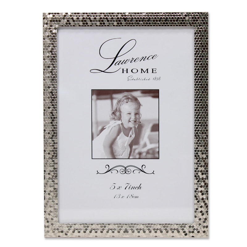 Cadre photo Ried Shimmer, 5 po x 7 po, Argent