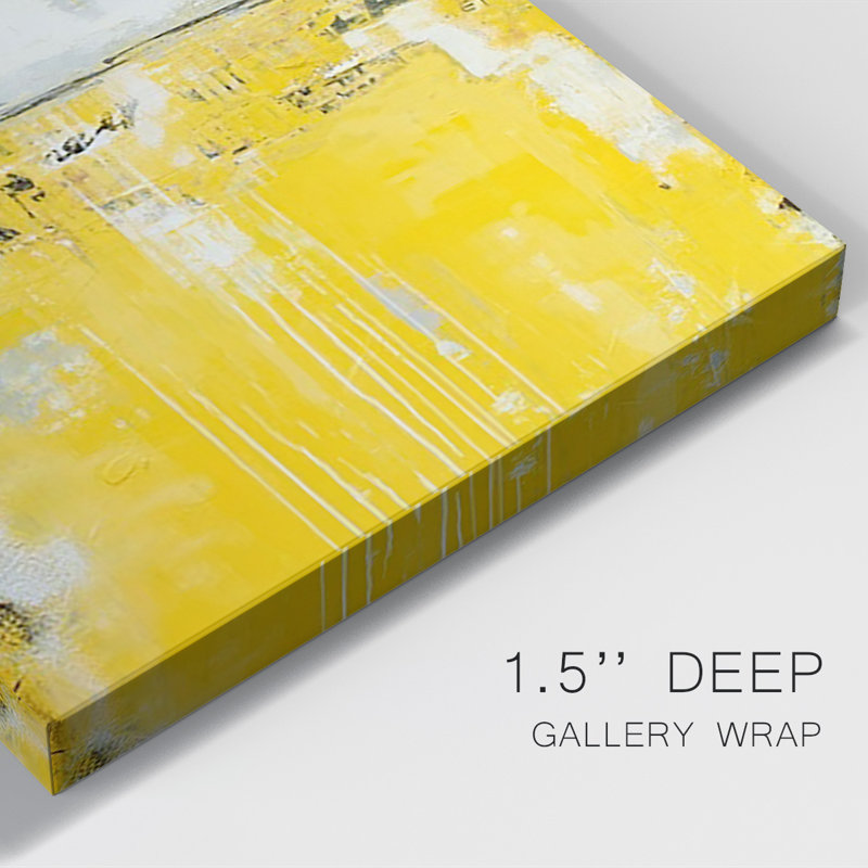 " Yellow Bound ", 27" H x 18" W x 1.5" D