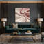 «Gradient Abstract 80», art mural sur toile rose-963682120