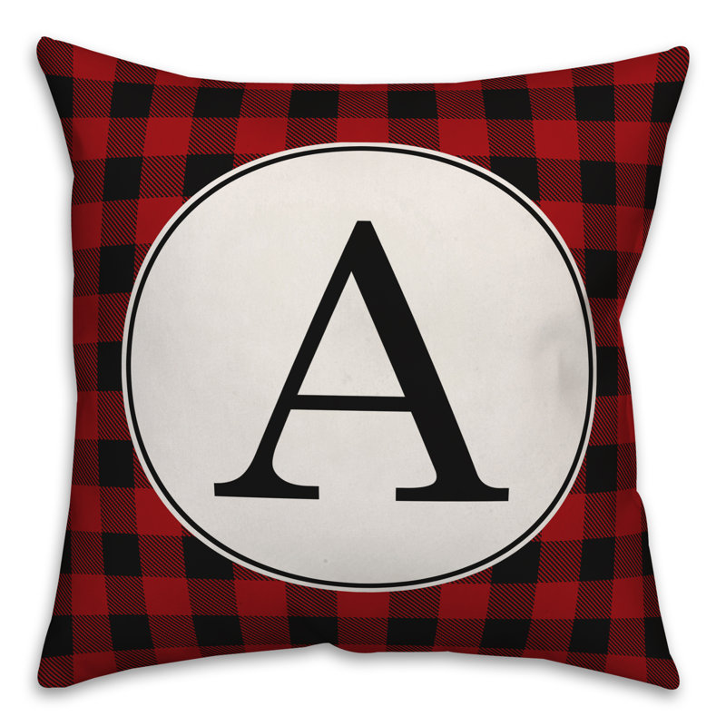 Plaid Throw Pillow, A