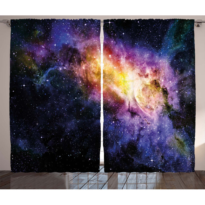 Jasmyn Semi Sheer Curtain Pair, 54" W x 96" L