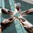 Teal Blue 3D Funky Effect Anti Slip Vinyl Flooring For LivingRoom, Kitchen, 2.5mm Thick Vinyl Sheet 200cm X 200cm