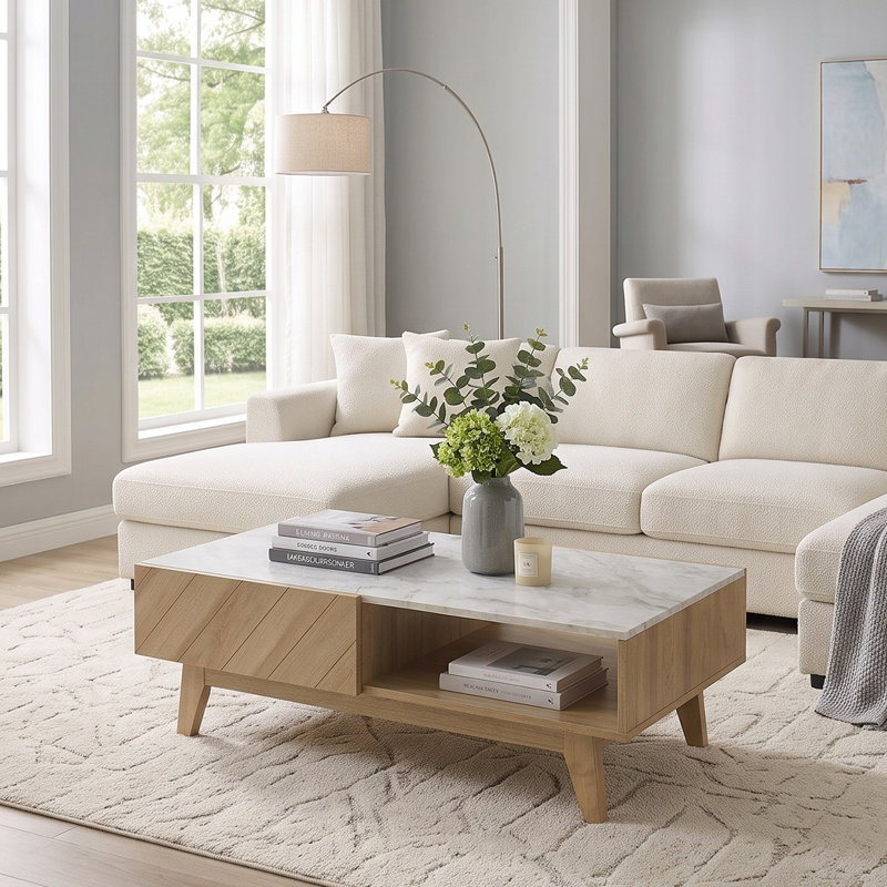 CARRARA Coffee Table, Natural