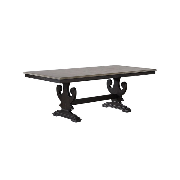 Canora Grey Extendable Solid Wood Dining Table | Wayfair