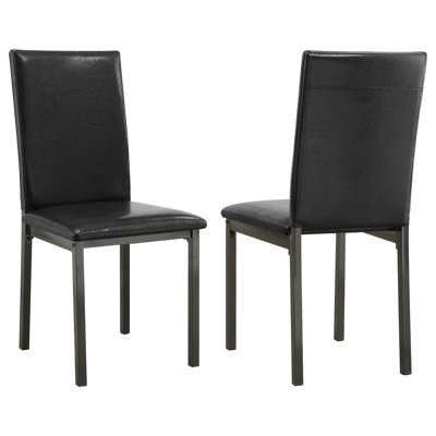 Chaise d'appoint rembourrée (ensemble de 2)