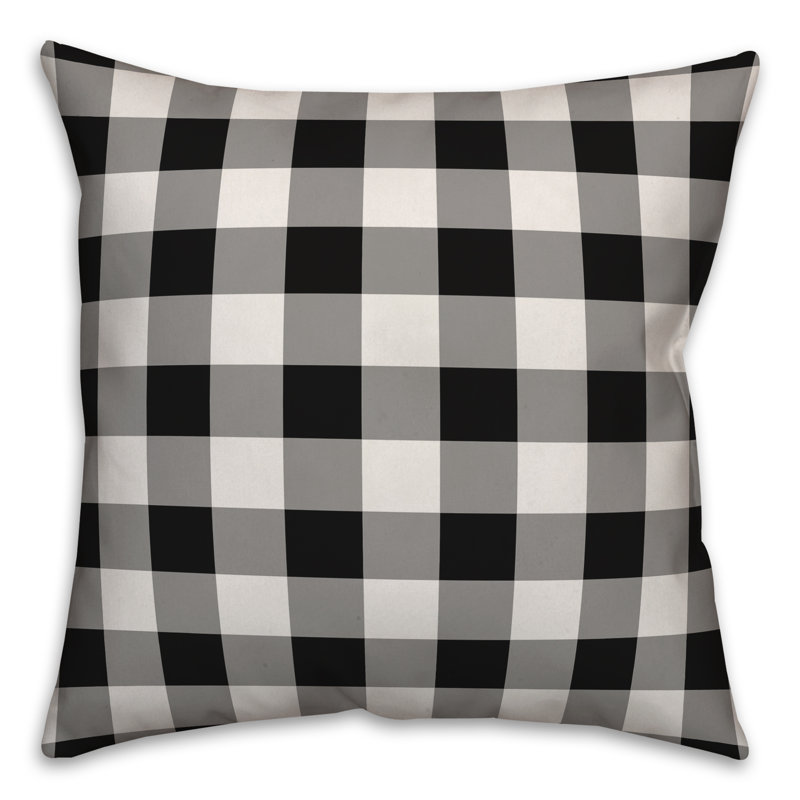 Gingham Reversible Throw Pillow