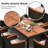 10 Pcs Patio Dining Table Chair Set With Umbrella-1677493493-1677493494