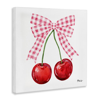 Lucky Cherries & Bow Canvas, design par Paul Brent
