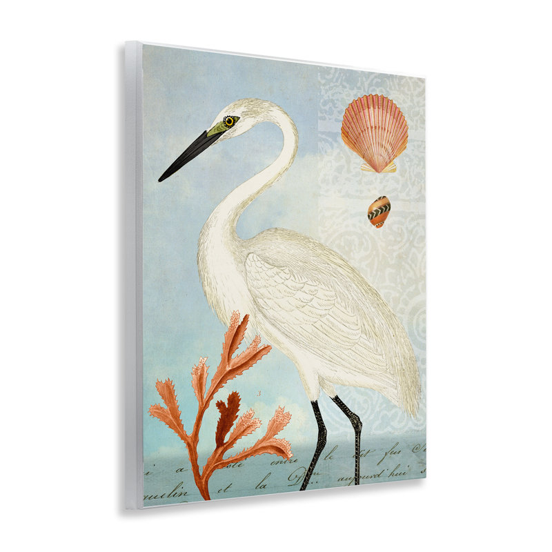 Art mural traditionnel d'aigrette traditionnelle par Susan Arnot