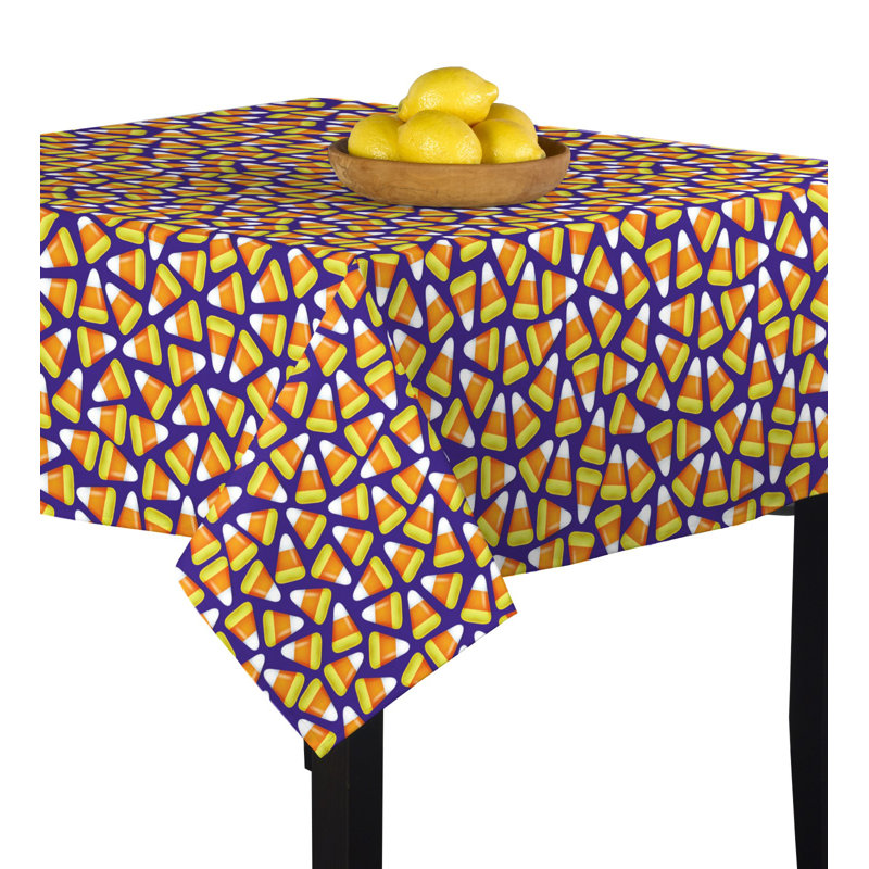 Sisneros Halloween Tablecloth, 90" x 90", Purple