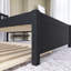 Lit plateforme en bois avec lit gigogne-1138279900