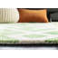 Tapis vert / ivoire en coton tissé à la main Bryauna-20945980