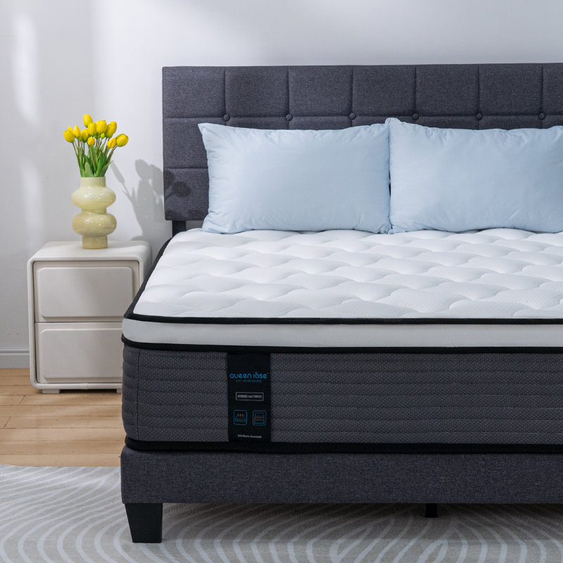Protaras pour matelas en mousse moyenne hybride, Lit double, 10"