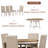 Averry 6 - Person Extendable Four Leg Base Dining Set
