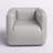 Batsheva 31.12" Wide Top Grain Leather Swivel Barrel Chair-2088924496