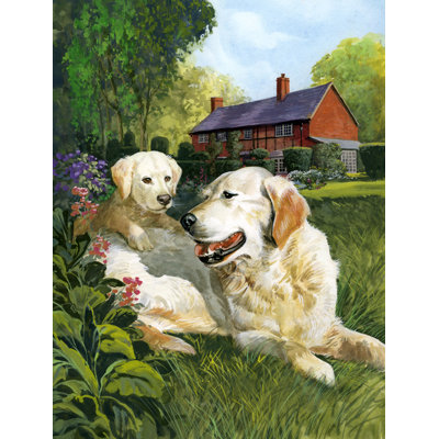 Double Sided Polyester Animal Garden Flag