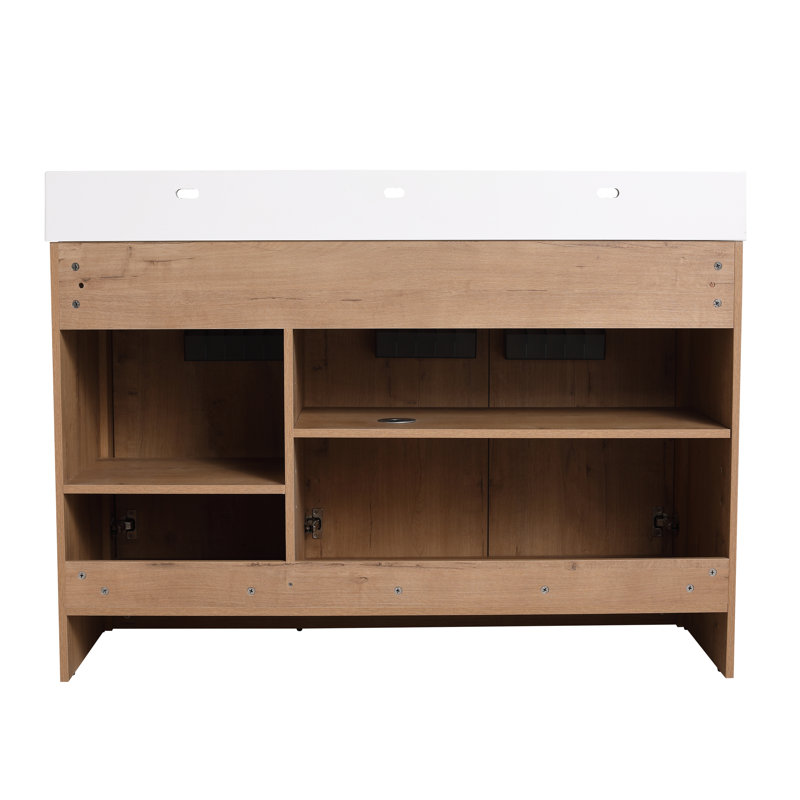 47.28'' Single Bathroom Vanity with Resin Top