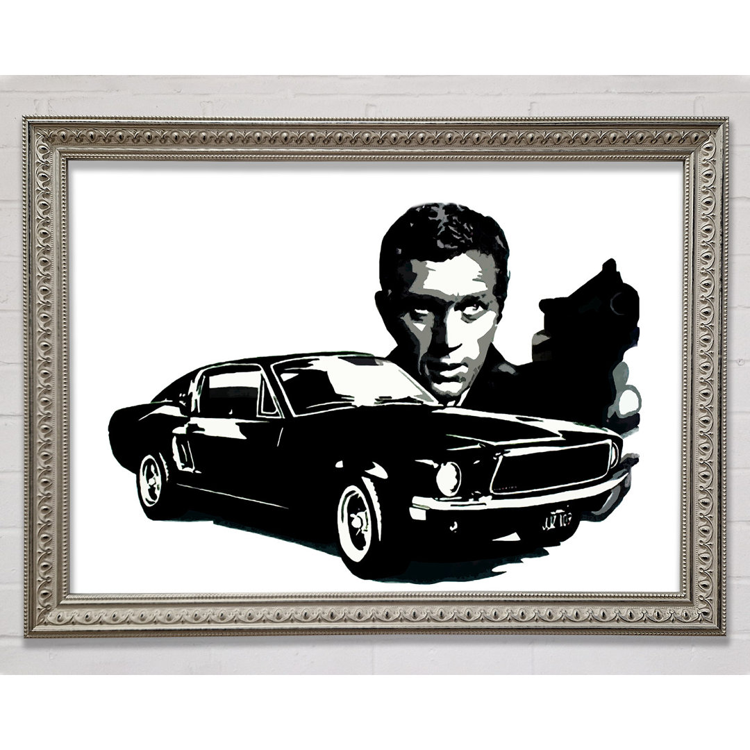 Steve McQueen Bullitt - Einzelner Bilderrahmen Druck