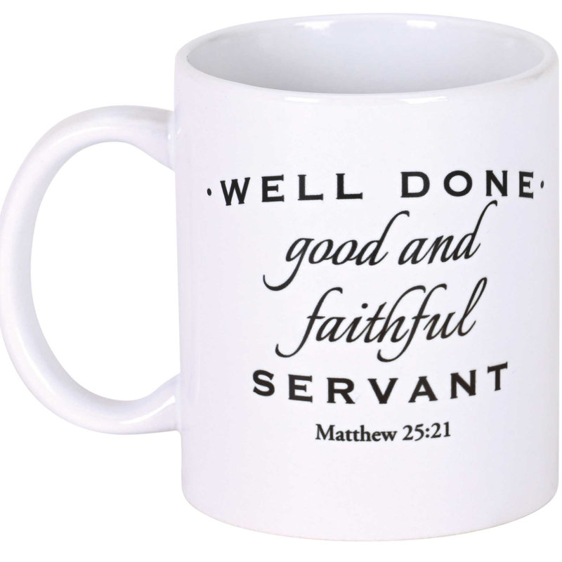 Grande tasse bien faite et fidèle serviteur