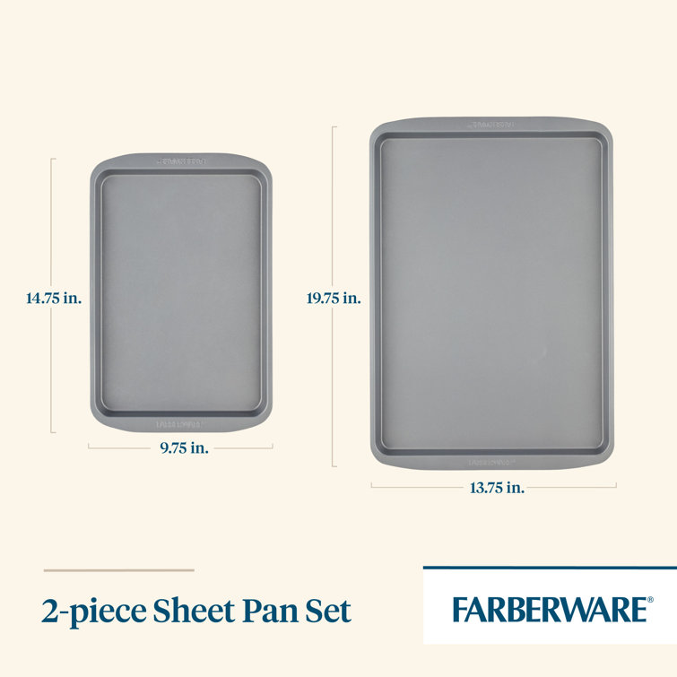 https://assets.wfcdn.com/im/53047274/resize-h755-w755%5Ecompr-r85/2319/231922637/Farberware+GOLDEN+BAKE+Bakeware+Nonstick+Sheet+Pan+Set%2C+Includes+13-Inch+X+18-Inch+Sheet+Pan+And+9-Inch+X+13-Inch+Sheet+Pan%2C+2+Piece%2C+Gray.jpg