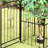 86" Metal Garden Arch With Trellis, Locking Doors, Planter , Wedding Decor, For Vine Climbing 86.5" H Gate, Wedding, Lockable, Grape Climb
