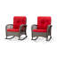 Chaise berçante d'extérieur en osier Flecia-2041445589
