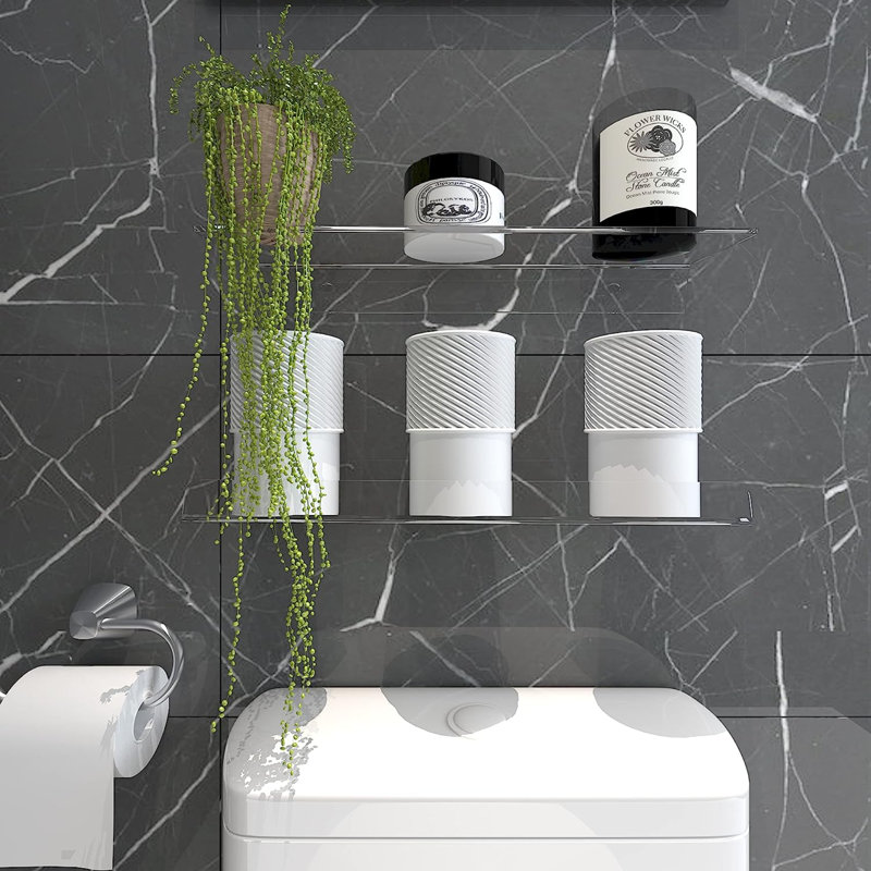 Phoenicia 4 Piece Acrylic Floating Shelf