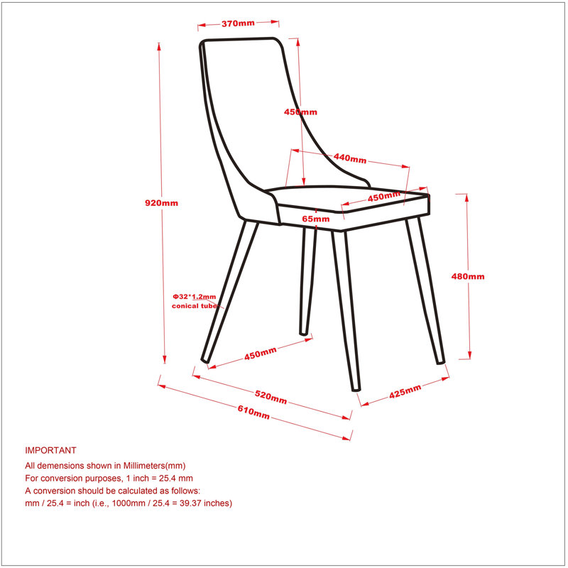 Chaise de salle à manger Danville, Beige