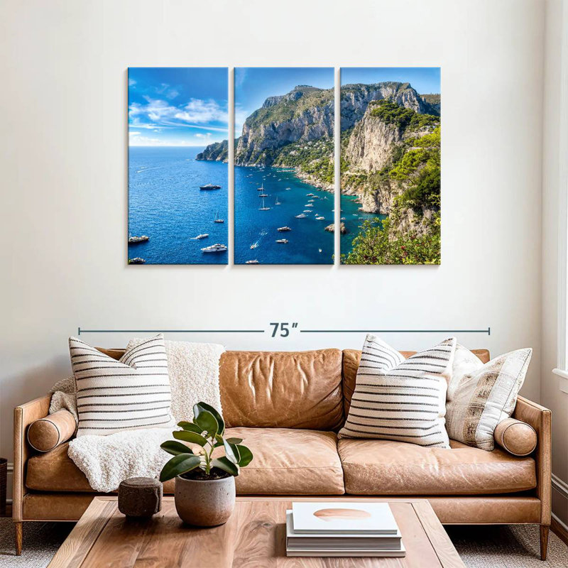 Gillard, île de Capri, H 36 po x l 57 po