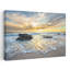 «Serene Beach Sunset», art mural côtier paisible et serein-129003037