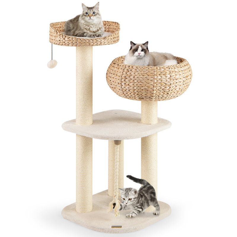 Cortny Cat Perch, White