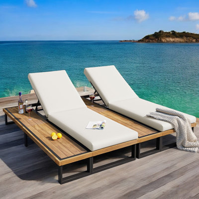 Outdoor Chaise Lounge Set (Set Of 2) by Latitude Run