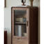 Armoire d'appoint en verre à une porte