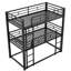 Sturdy Twin Size Triple Bunk Bed With Metal Frame - Safe & Durable For Bedroom/dorm