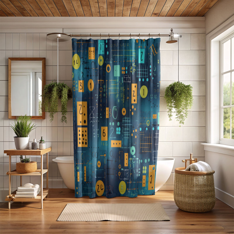 Rideau de douche Ibtihaj, H 74 po x l 71 po