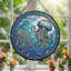 Panneau de vitrail Jellyfish Ocean, 7,8 heures-2068415721