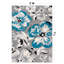 Tapis bleu / gris / ivoire Rooshi-33380987