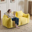 Fauteuil à billes géant pour adultes, canapé moelleux moelleux pour causeuse, fauteuil surdimensionné Chase à l'intérieur pour la chambre à coucher du salon, sans assemblage requis, fauteuil de lecture confortable avec coussins, vert-1284989788
