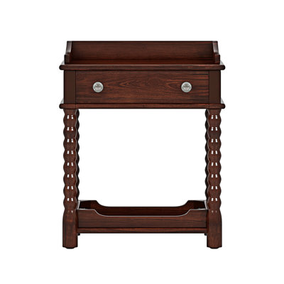 Nightstand Bedside Table With Drawer And Open Shelf