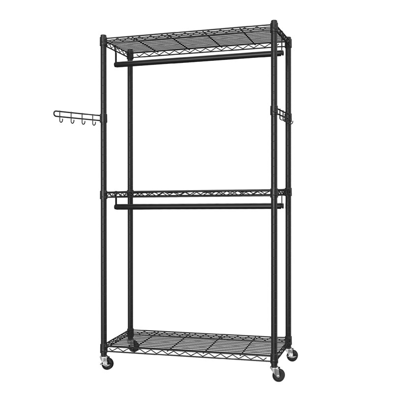 35.4-inch Wide Clothing Rack On Wheels