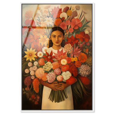 Art floral de cuisine encadré au support de fleurs par Art Remedy, cadre blanc, 20 x 30