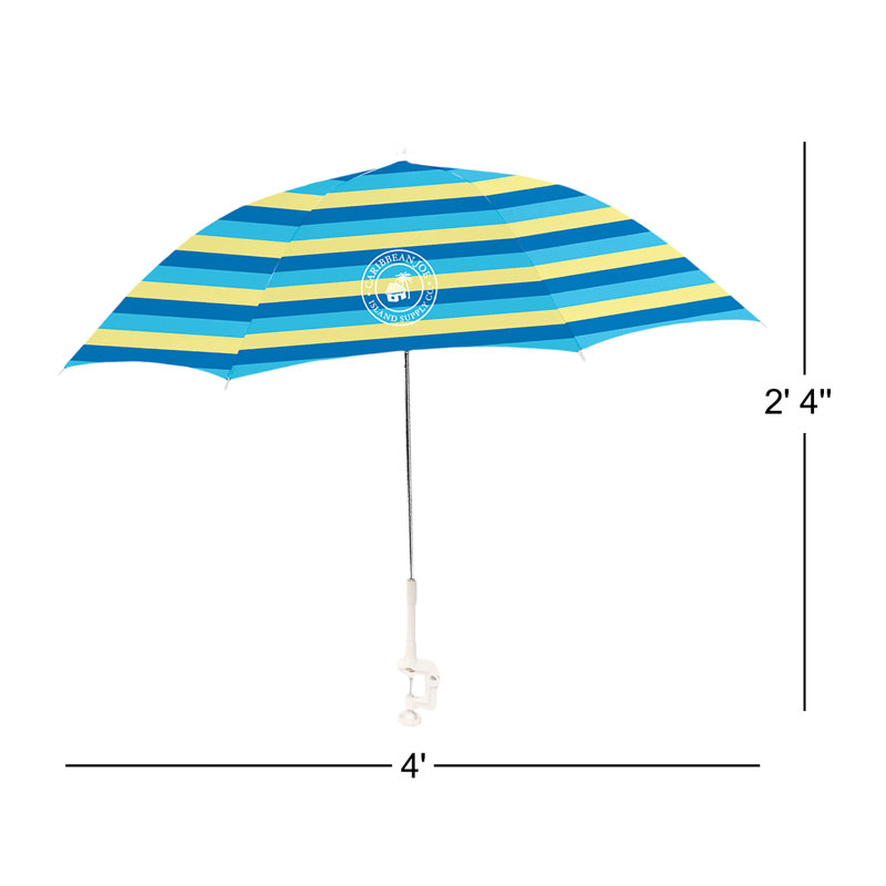 Parasol à pince 4 pi Caribbean Joe