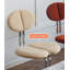 Chaise de salle à manger flottante en alliage d'acier moderne, simple et créative