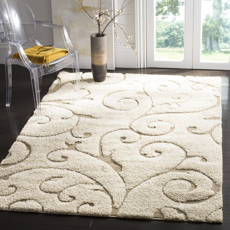 Benedetti Hooked Rug, Rectangle 122 x 183 cm, Ivory/Beige